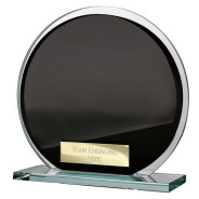 Seismic Multisport Circle Mirror Glass Black & Silver