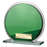 Seismic Multisport Circle Mirror Glass Green & Silver