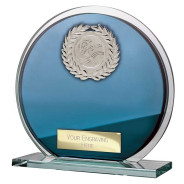 Seismic Multisport Circle Plaque Blue & Silver 