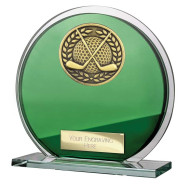 Seismic Golf Circle Plaque Green & Silver