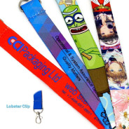 Custom Medal Ribbons with Lobster Clip - Full Colour Sublimation Printing 