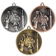 Netball Deluxe Medal 60mm