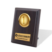1st, 2nd & 3rd Place Walnut Plaque with Strut