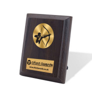 Archery Walnut Plaque with Strut