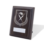 UV Colour Printed Art Walnut Plaque with Strut