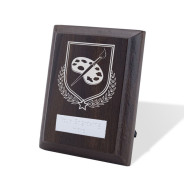 UV Colour Printed Art Walnut Plaque with Strut