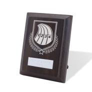 UV Colour Printed Athletics Walnut Plaque with Strut