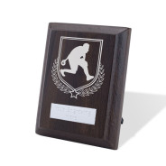 UV Colour Printed Bowls Walnut Plaque with Strut