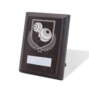 UV Colour Printed Bowls Walnut Plaque with Strut