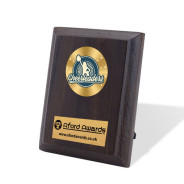 Cheerleading Walnut Plaque with Strut