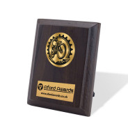 Cycling Walnut Plaque with Strut