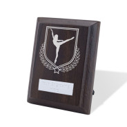 UV Colour Printed Dance Walnut Plaque with Strut