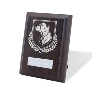 UV Colour Printed Dog Walnut Plaque with Strut