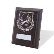 UV Colour Printed Dog Walnut Plaque with Strut