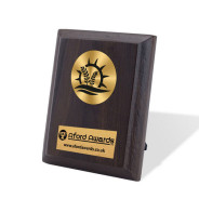 Farming Walnut Plaque with Strut