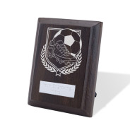 UV Colour Printed Football Walnut Plaque with Strut