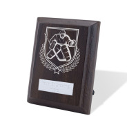 UV Colour Printed Ice Hockey Walnut Plaque with Strut