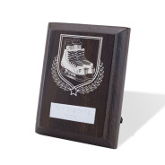 UV Colour Printed Ice Hockey Walnut Plaque with Strut