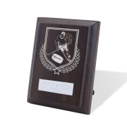 UV Colour Printed Ice Hockey Walnut Plaque with Strut