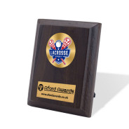 Lacrosse Walnut Plaque with Strut