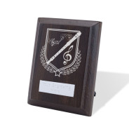 UV Colour Printed Music Walnut Plaque with Strut