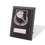 UV Colour Printed Padel Tennis Walnut Plaque with Strut