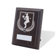 UV Colour Printed Padel Tennis Walnut Plaque with Strut