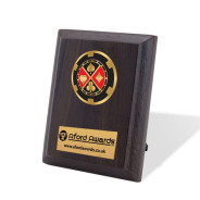 Poker Walnut Plaque with Strut