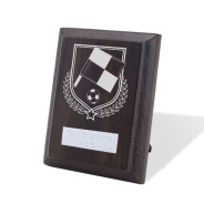 UV Colour Printed Referee Walnut Plaque with Strut