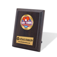 Table Tennis Walnut Plaque with Strut