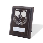 UV Colour Printed Table Tennis Walnut Plaque with Strut