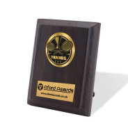 Tennis Walnut Plaque with Strut