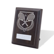 UV Colour Printed Tennis Walnut Plaque with Strut