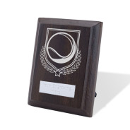 UV Colour Printed Tennis Walnut Plaque with Strut