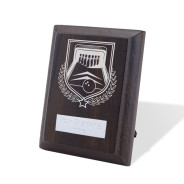 UV Colour Printed Ten Pin Bowling Walnut Plaque with Strut
