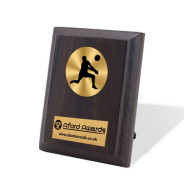 Volleyball Walnut Plaque with Strut