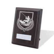 UV Colour Printed Watersports Walnut Plaque with Strut