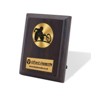 Wheelchair Sports Walnut Plaque with Strut