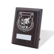UV Colour Printed Weightlifting Walnut Plaque with Strut