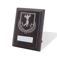 UV Colour Printed Weightlifting Walnut Plaque with Strut