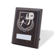 UV Colour Printed Weightlifting Walnut Plaque with Strut