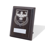 UV Colour Printed Bodybuilding Walnut Plaque with Strut