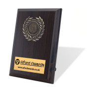 Walnut Plaque with Wreath