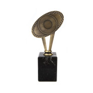 Antique Gold Metal Multisport Award on Marble Base