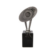 Antique Silver Metal Multisport Award on Marble Base