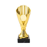 Plastic Fluted Cup with Centre Holder on Marble Base