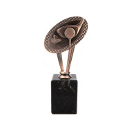 Bronze Metal Golf Award on Marble Base
