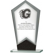 Glass Award with Black Detail