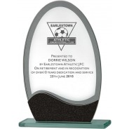 Glass Award with Black Detail