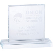 Rectangle Glass Plaque Award